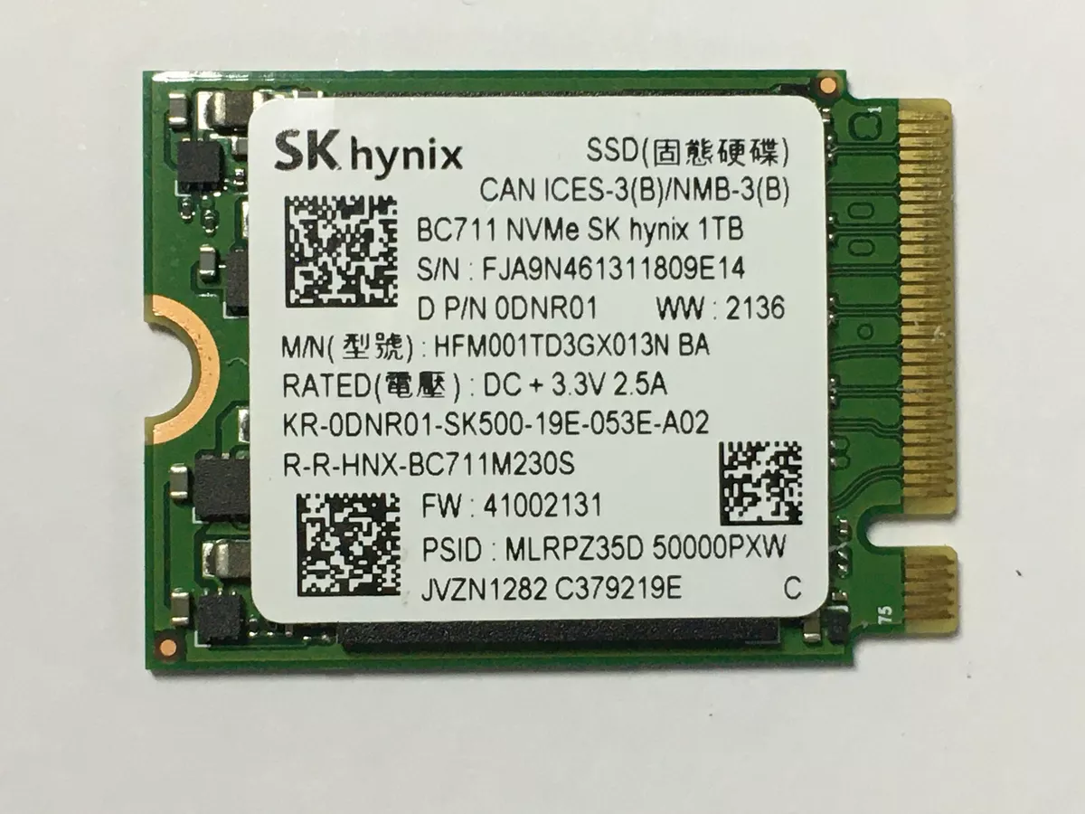 ほぼ新品】SK Hynix 1TB M.2 2230 NVMe SSD - PCパーツ