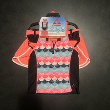 GERRY GIRLS 3 PC SWIMSET BLACK/ORANGE/MULTI M 10/12 NWT