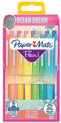 16 Paper:Mate Faserschreiber Flair 'Ocean Dream', 16er Etui