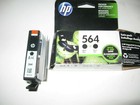 Genuine New Hp 564 Black Ink Cartridge One Single Pack Inkjet Oem Exp 10/2017