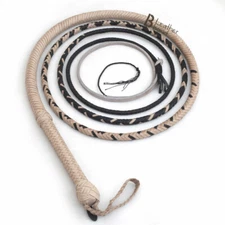 Kangaroo Hide Leather 06 to 16 Foot 16 Strand Bull Whip Indiana Jones Bullwhip