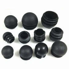 Black Plastic Round Caps Inner Plug 16mm-32mm Protection Gasket Seal End Cover