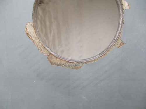 Beveled Bronze 6" Square Mirror W/Center Hole USA Crafts Home Deco Wall - Picture 5 of 5