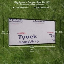 Tyvek Footprint for the Big Agnes Copper Spur Hv Ul2 Tent
