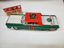 VINTAGE COLLECTIBLE TIN LITHO FRICTION TOY STOCK RACE CAR, 15 375 H.P., NOS