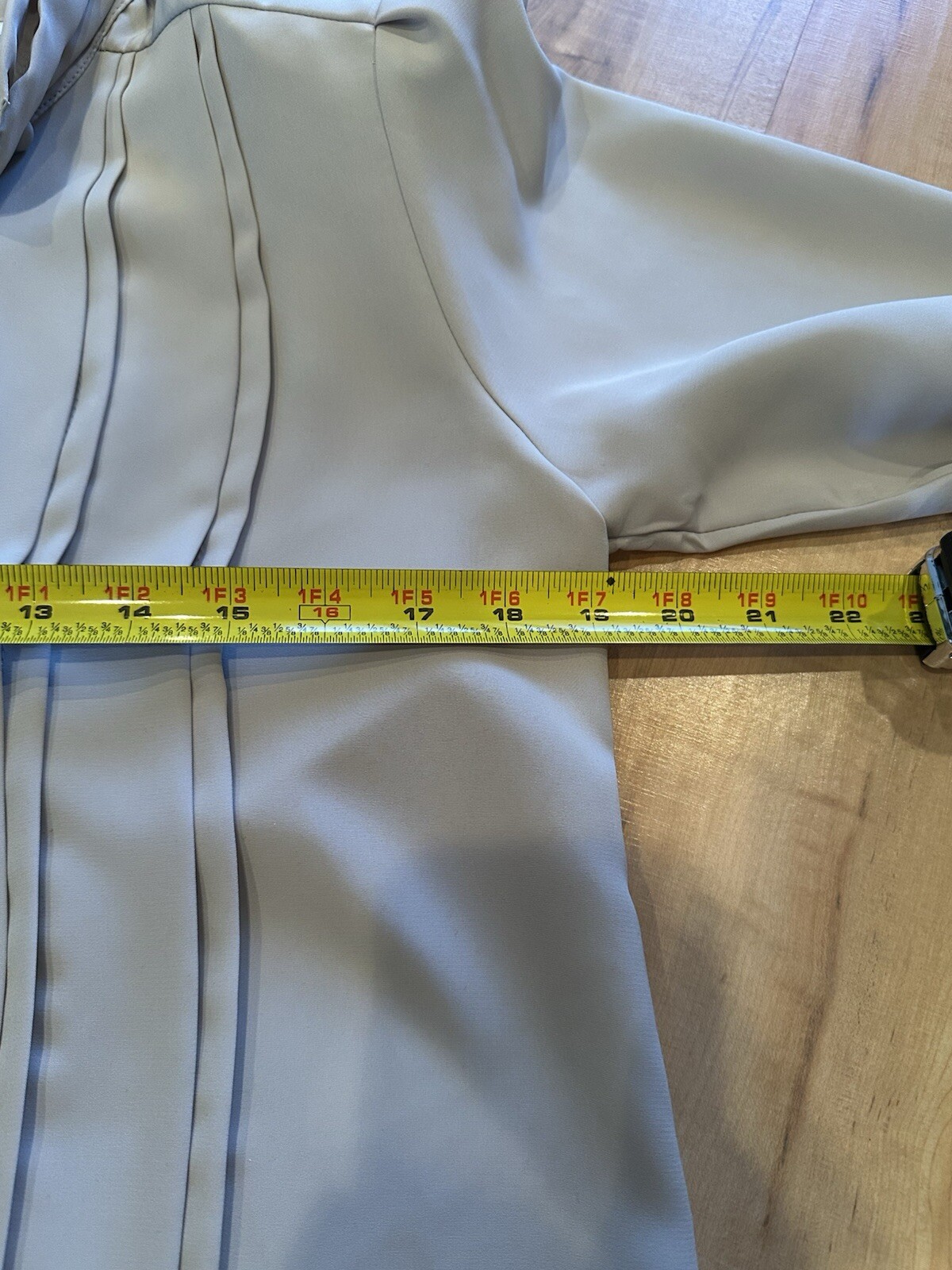 SAINT LAURENT Yves St. Clair Petites blusa vintage donna taglia 8P marrone chiaro