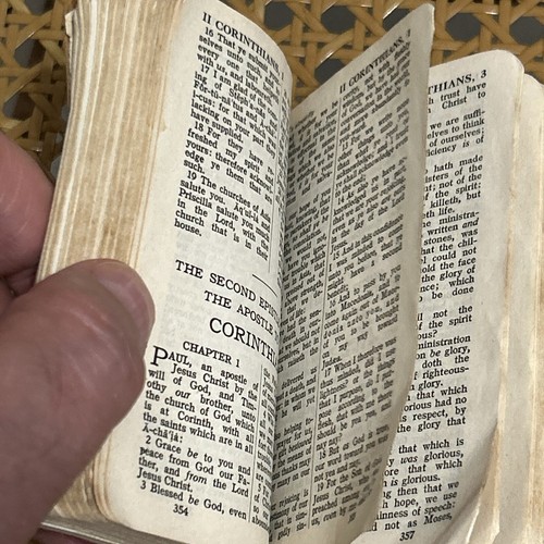 Antique Pocket New Testament Undated Acceptable - Picture 10 of 12