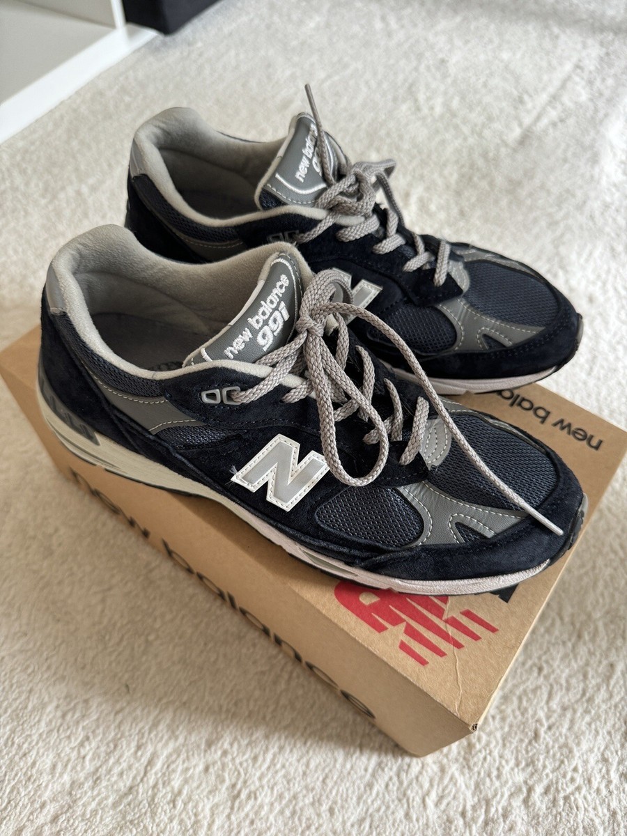 991 Navy New Balance 991 Silver Nere PVC New Balance Shoes At