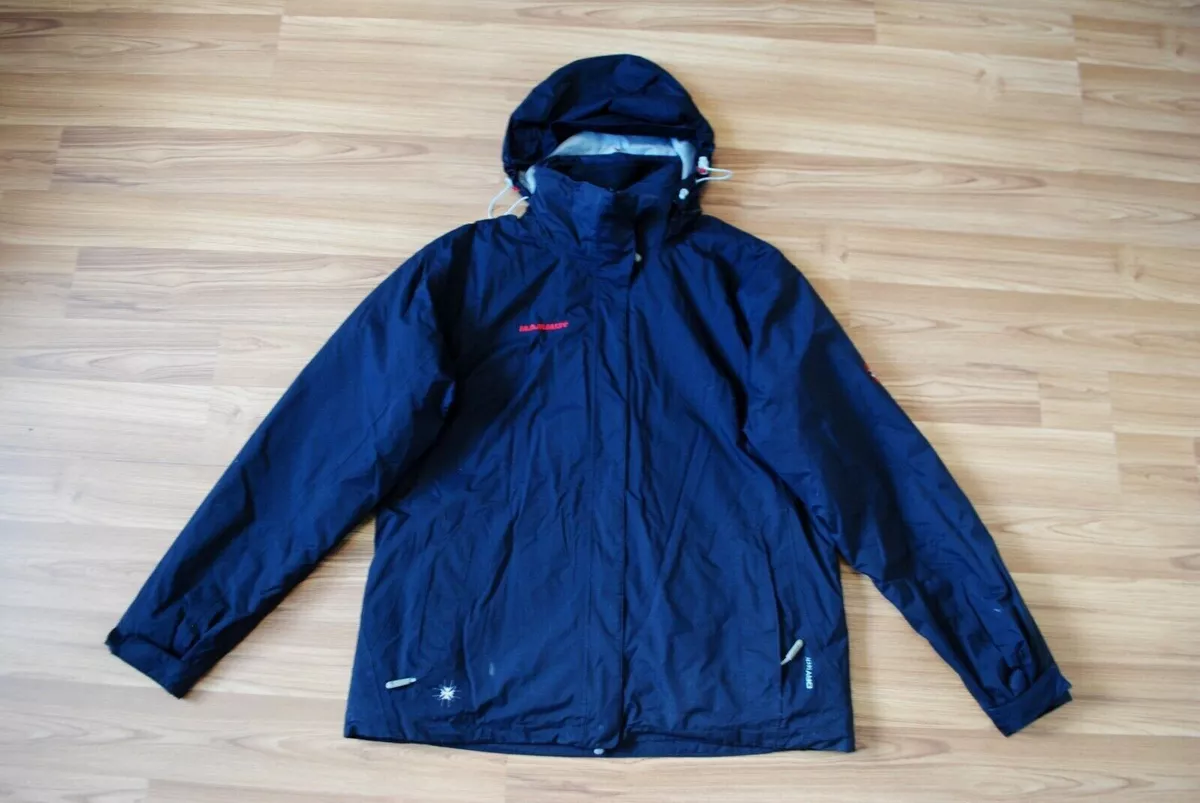 WOMEN MAMMUT WINTER BLACK FULL ZIP SOFT SHELL WINDBREAKER JACKET SIZE XL  ZIP