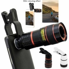 Universal HD 8X Clip-On Optical Zoom Telescope Lens for Mobile Phones