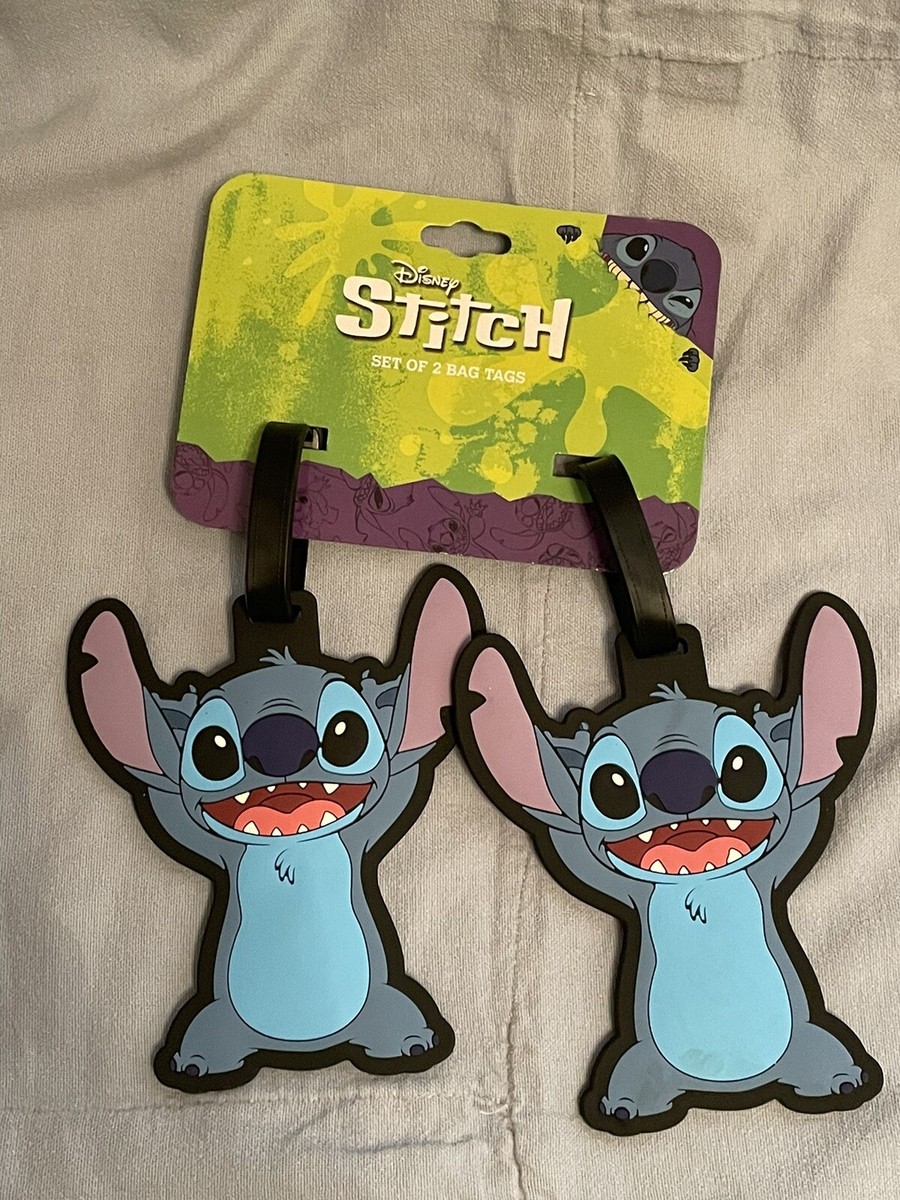 NEW Walt Disney Lilo &Stitch Piece Luggage Tag Set featuring Stitch