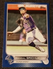 *2022 TOPPS UPDATE SERIES*RANDAL GRICHUK*BLUE PARALLEL*US27*NRMT*ROCKIES*