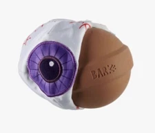 New Bark Box Super Chewer “ Eye Roller “ Dog Toy Scary Creepy Red Vein Eye Ball