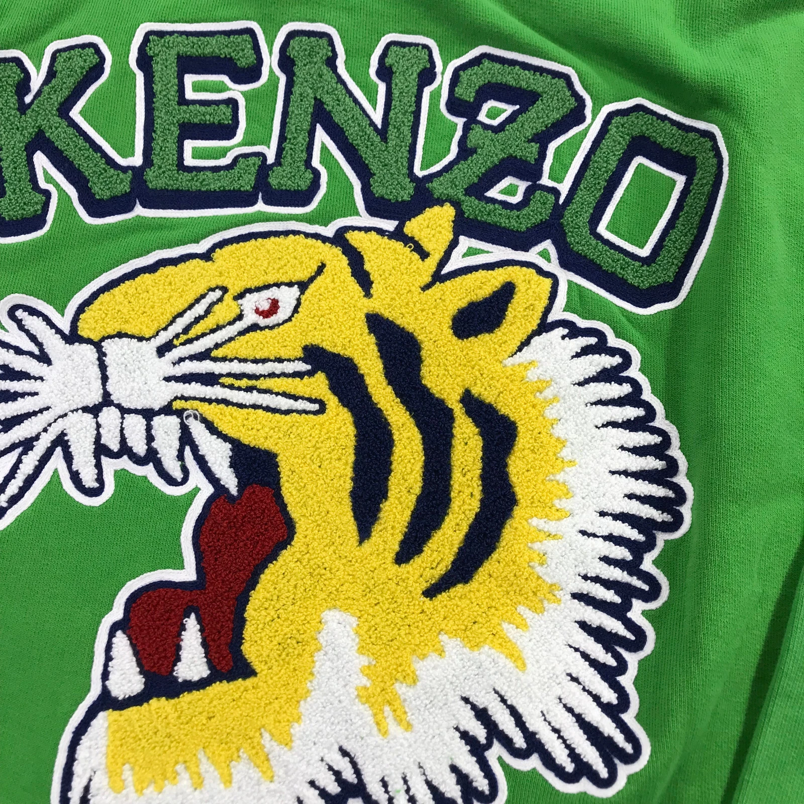 KENZO maglione uomo medio ricamato Tiger University 1970 felpa con cappuccio A3