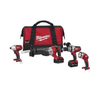 MILWAUKEE 2692-24 M18  Cordless LITHIUM ION 4 Tool Combo Kit