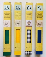 Crafter's Square Permanent Vinyl Paper 12" x 48"/30.4cm X 121.9cm - You Choose