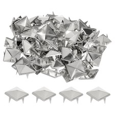150Set Square Pyramid Rivets 15mm Four-Jaw Studs Spikes Rock Nailhead Spots