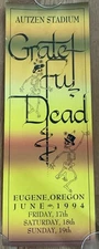 Super RARE Grateful Dead Eugene Autzen Stadium 1994 silkscreen