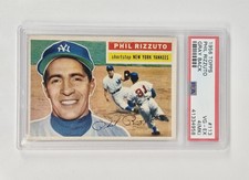 PSA GRADED 4 VG-EX VINTAGE 1956 Topps Phil Rizzuto #113 NEW YORK YANKEES MLB