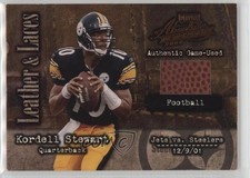 2002 Playoff Absolute Memorabilia Leather and Laces Football Kordell Stewart lz7