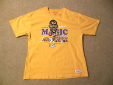 Earvin Magic Johnson Caricature LA Lakers T-Shirt Mitchell & Ness XXL