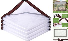 Clear Tarp Waterproof with Grommets,Heavy Duty Clear Plastic Tarp 4x6 ft Black