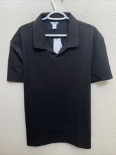 NEW Calvin Klein Men's XL Black Polo Shirt Short Sleeve Collared NWT 79