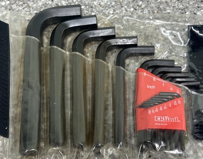 EKLIND Hex-L Key allen wrench 18pc set SAE Inch Sizes .050-3/4 