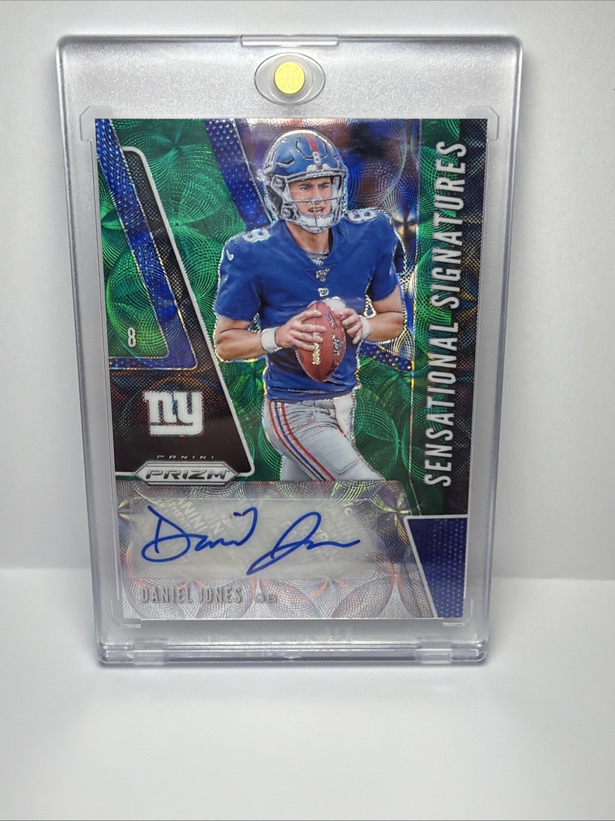 2019 Panini Prizm Sensational Signatures Daniel Jones Green Scope 59/75! Auto
