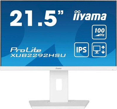 iiyama ProLite XUB2292HSU W6 22 Zoll Full HD IPS Monitor USB Hub HDMI DP NEU