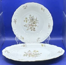 Vintage Winterling Bavaria Empress Maria Theresia Serving Bowl And Platter