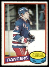 1980-81 OPC O-Pee-Chee EX-MINT OR BETTER Anders Hedberg New York Rangers #73