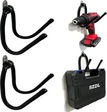 Pmsanzay Power Tool Organizer, 2 Pack Heavy Duty Drill Holder Wall Mount Hangers