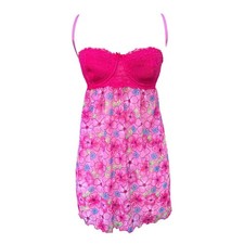 Victoria's Secret Pink Babydoll Lingerie Fairy Coconut Dress size L