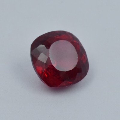 19,00 ct natürlicher roter Rubin quadratischer Kissenschliff ZERTIFIZIERTER l...