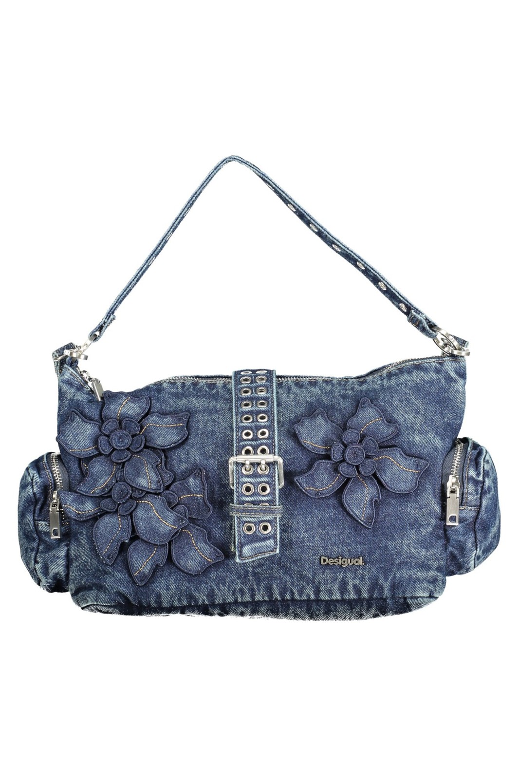 Desigual Donna Blu Curio Denim Bag - Immagine 2