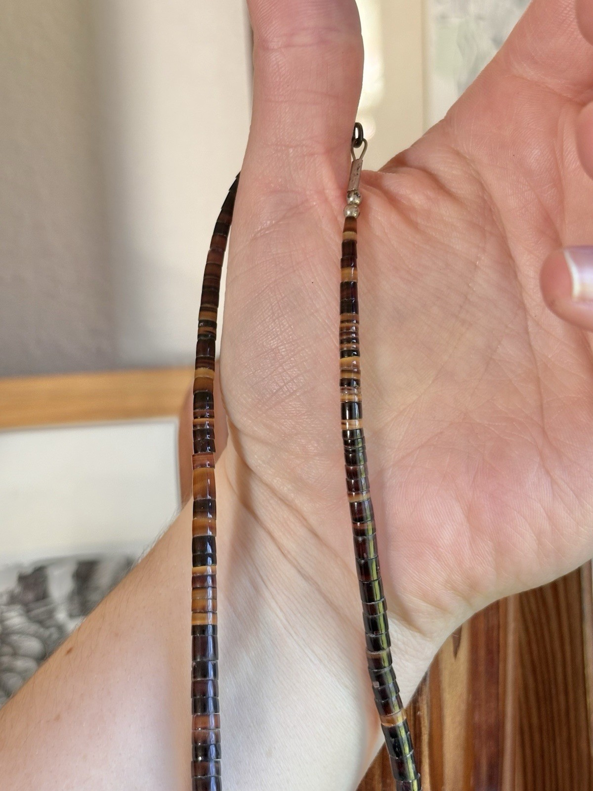 Native American? Stone + Shell? (READ) Beaded Nec… - image 5