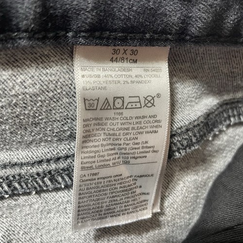 Banana Republic Traveler Slim Fit Black Jeans 30x30 - Picture 6 of 6