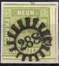 Bayern Mi.Nr. 5 Mühlrad 288 , gestempelt ( 6010 )