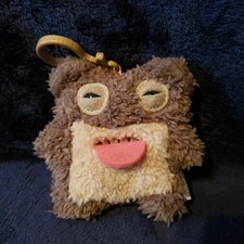  RARE CATCH ME Fuggler Funny Ugly Monster Keyring Scaresome Square Bear 4"