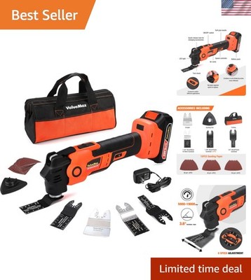 20V Cordless Oscillating Tool Set with Brushless Motor & 16 Saw Blades Included