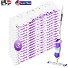 15 Count Disposable Power Mop Refills for Multi-Surface Floor Cleaning Pads
