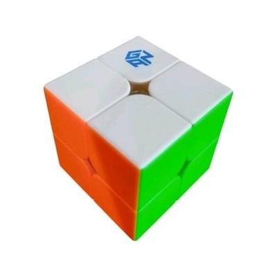 GAN GAN251 M Pro Magnetic 2x2 Speed Cube Twist Puzzle Multicolor