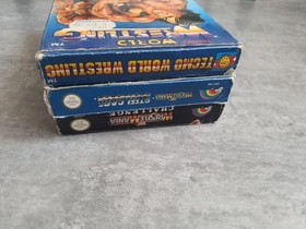 Nintendo NES Wrestling Bundle - 3 giochi Tecmo World WRESTLING WWF Wrestlemania