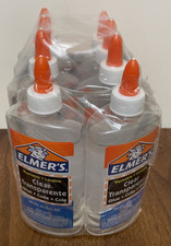 Elmer Clear Glue 8 Pack 9 oz Washable Nontoxic Slime Arts Crafts Safe
