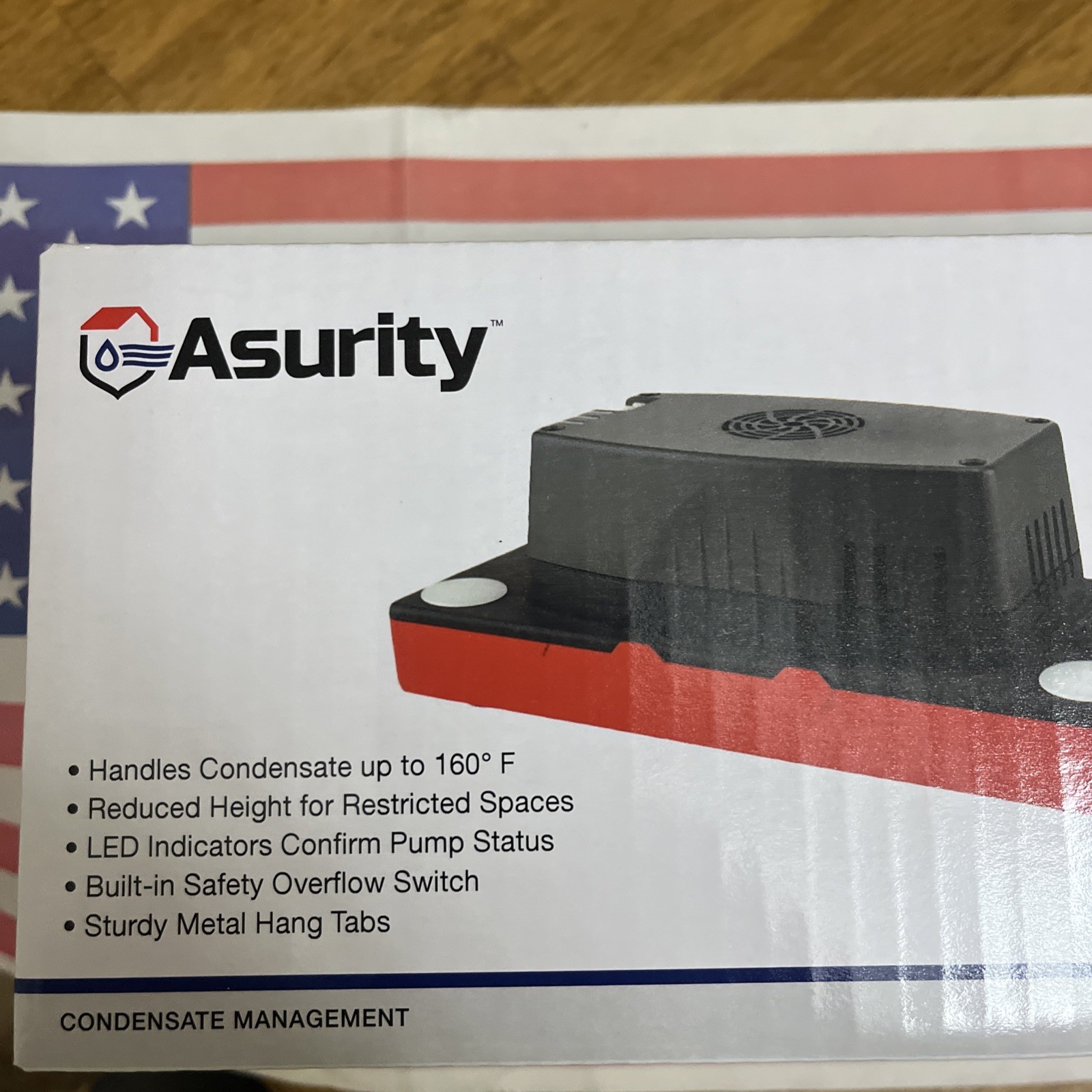 DiversiTech Asurity Condensate Pump-Low Profile 22ft Lift, 120V Model CP-22LP FS