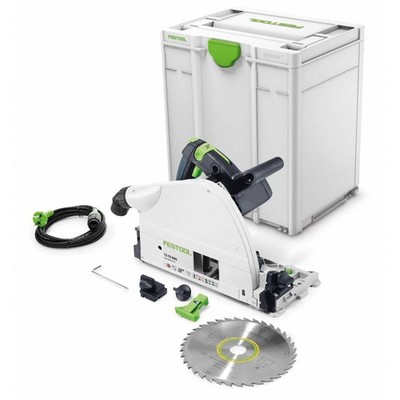 Festool Tauchsäge TS 75 EBQ-Plus, incl. Kreissägeblatt, Zubehör, Systainer