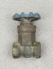 Vintage NIBCO Brass Gate Valve Steampunk Industrial