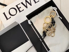 LOEWE Anagram Bag Charm with Accessories Strap