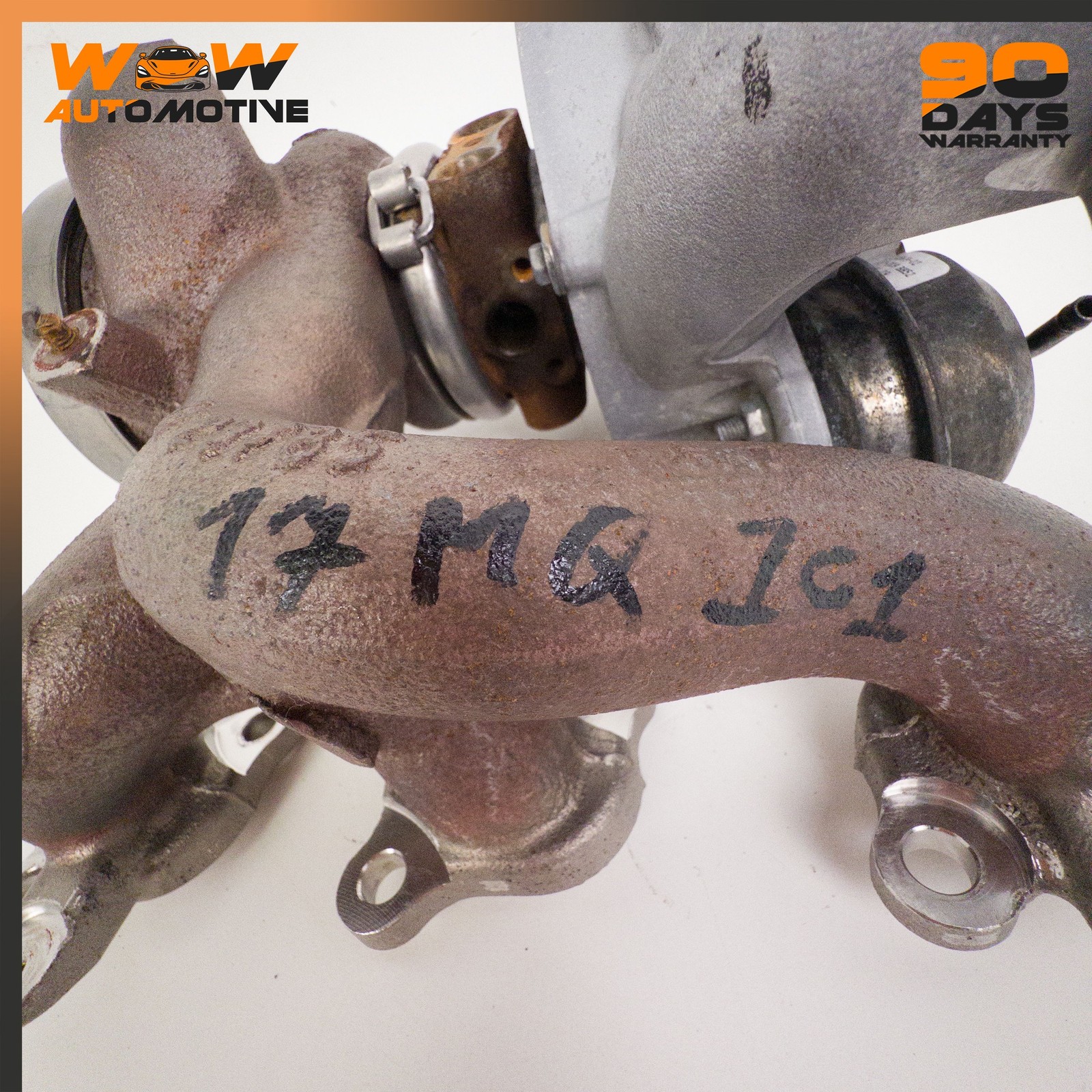 13-19 MASERATI GHIBLI QUATTROPORTE LEFT TURBOCHARGER EXHAUST MANIFOLD OEM